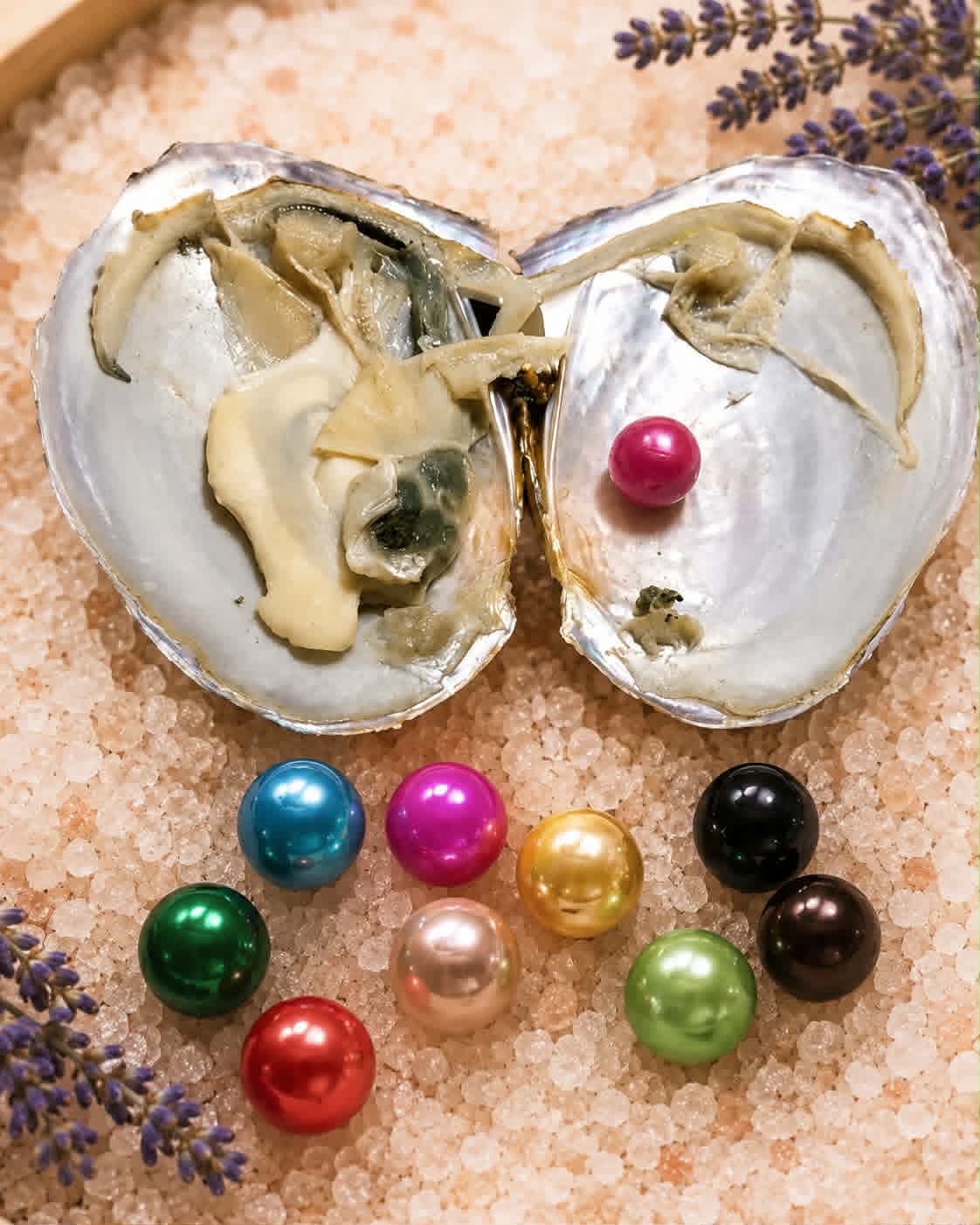 Coloured Edison Pearl Oyster - Oyster Opening