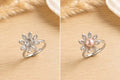 Daisy Adjustable Ring - Oyster Opening