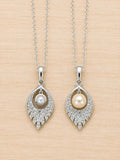 Crystal Lace Pearl Pendant - Oyster Opening