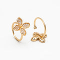 Pearl Flower Ring - Live Oyster Opening