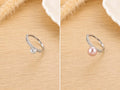 Single Band Sparkle Ring - Oyster Opening