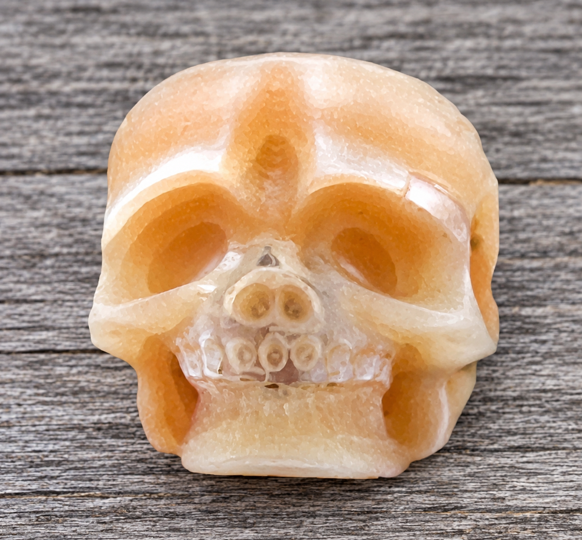 Hand Carved Pearl Skull