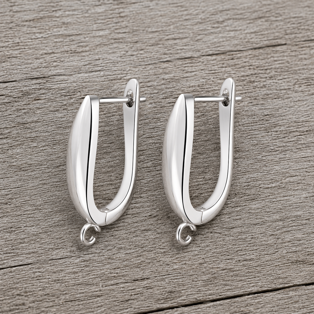 Simple Drop Silver Plated Earrings