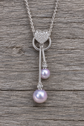 Beauty Times 2 Sterling Silver CZ Pendant