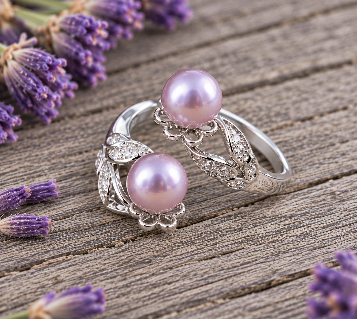 Double Beauty Cubic Zirconia Adjustable Ring