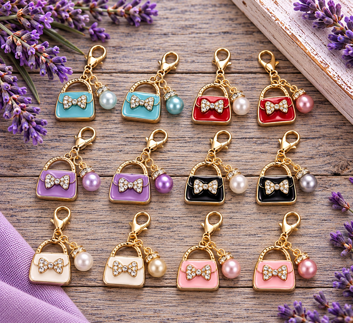 Purse Purse Charms with Pearl