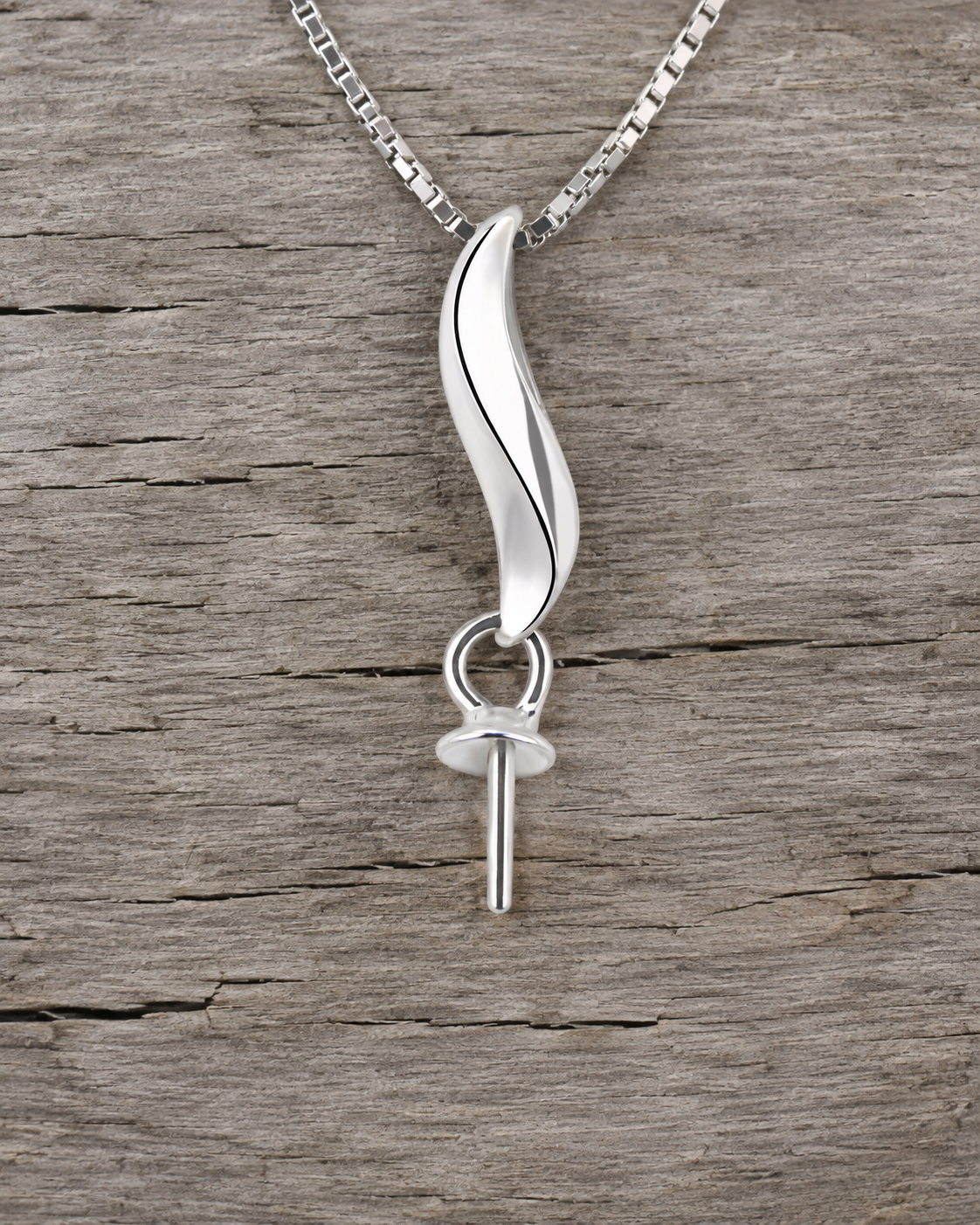 Flame Sterling Silver pendant
