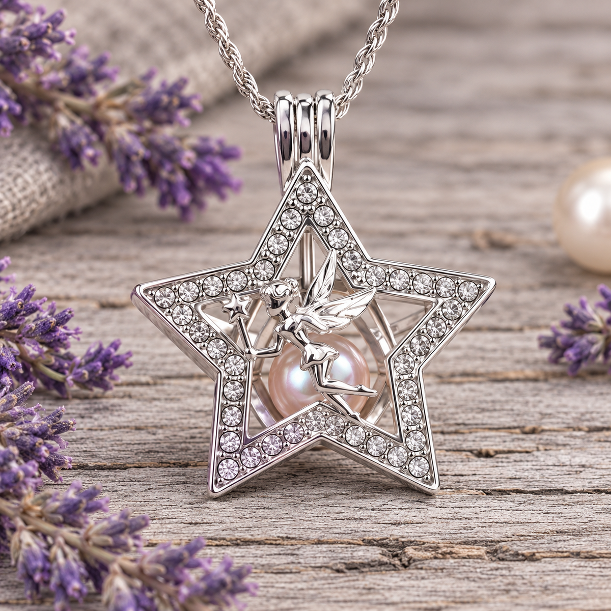 Fairy Rhinestone Star Cage