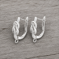 Knot Silver Plated Earrings