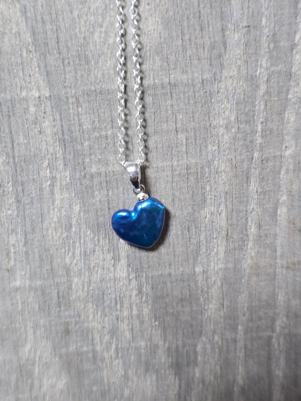 Simple Sterling Silver Pearl Drop Pendant Necklace