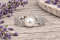 Trinity Pearl Adjustable 925 Sterling Silver Ring
