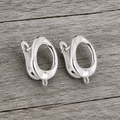 Simply Stated Silver Plated Earrings
