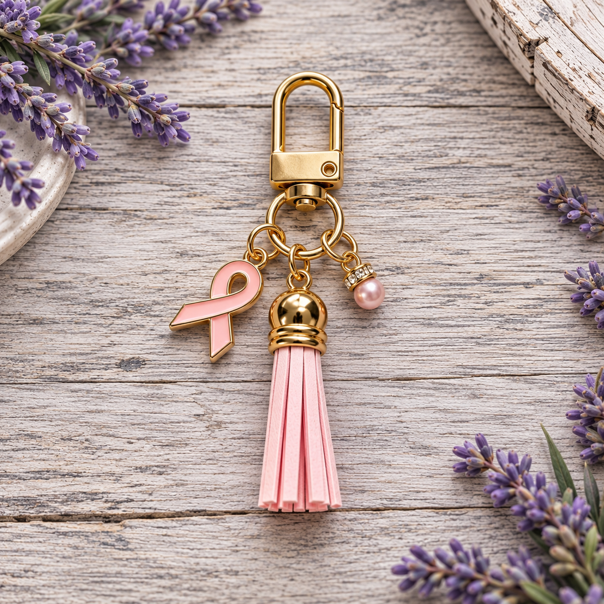 Breast Cancer Awareness Purse Charm/Keychain