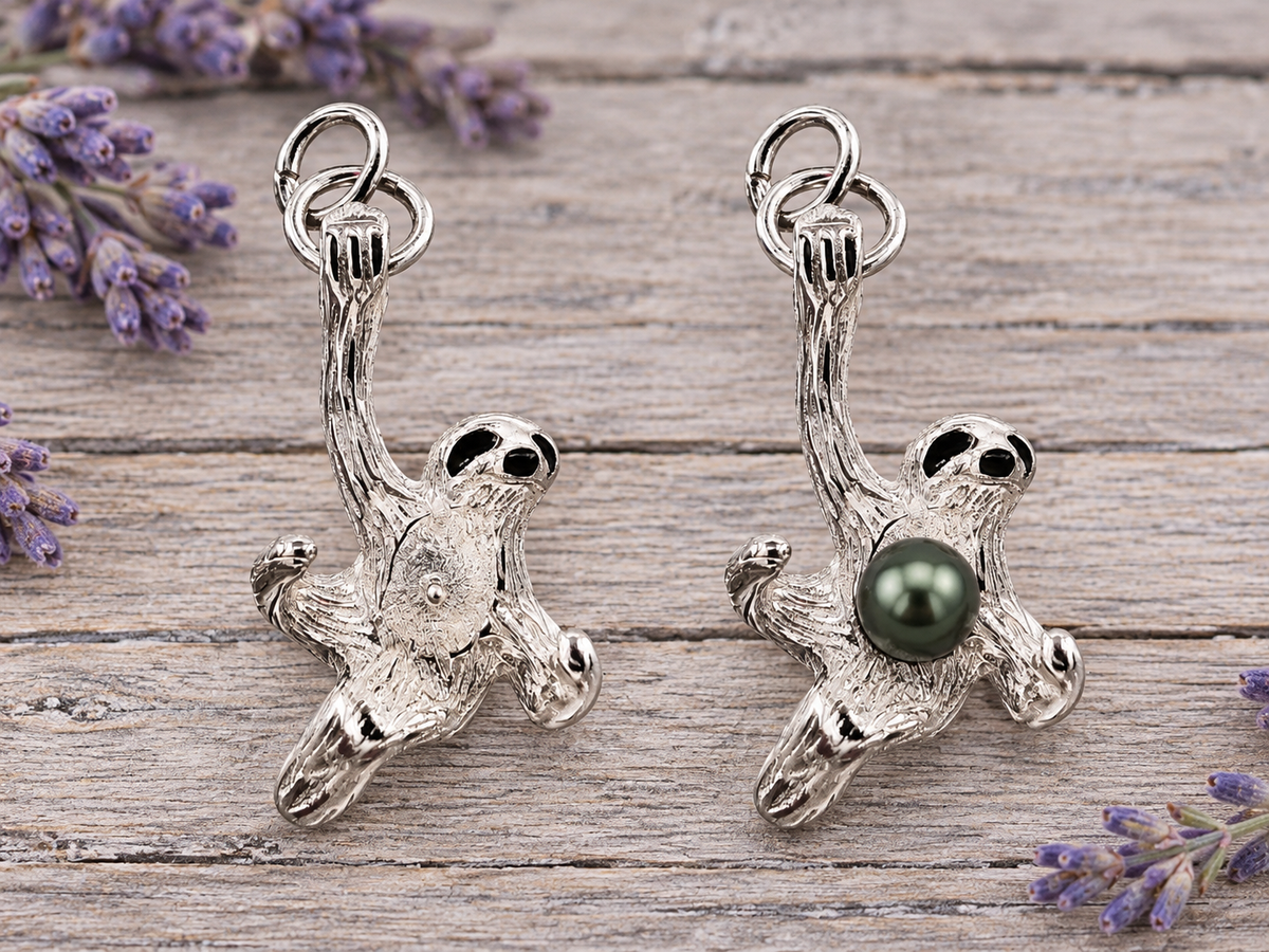 Sloth Pendant Sterling Silver