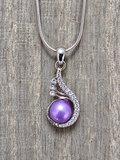 CZ Wrap in Love Pearl Pendant - Oyster Opening (Copy)