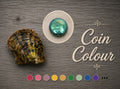 Coin Shaped Coloured Pearl Oyster
